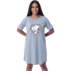 Peanuts Womens' Snoopy Love Valentine's Day Nightgown Sleep Pajama Shirt Grey 7 Peanuts Womens' Snoopy Love Valentine's Day Nightgown Sleep Pajama Shirt Grey -Pure Wear Store GUEST 40d67dc8 0de3 4ae0 93c0 2e75d1e95698