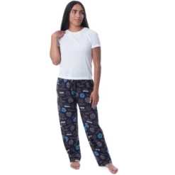 Supernatural Womens' Join The Hunt Anti-Possession Castiel Logos Pajama Pants Black -Pure Wear Store GUEST 4329096b 3dfc 4deb ab29 7fe5785f3bb2