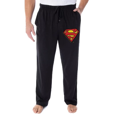DC Comics Men's Superman Pajama Pants Classic S Symbol Loungewear Sleep Pants Black 3 DC Comics Men's Superman Pajama Pants Classic S Symbol Loungewear Sleep Pants Black - Image 3