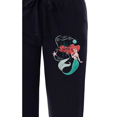 Disney Womens' The Little Mermaid Ariel Princess Movie Sleep Pajama Pants Black 1 Disney Womens' The Little Mermaid Ariel Princess Movie Sleep Pajama Pants Black