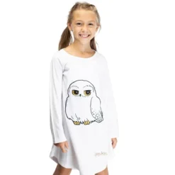 Harry Potter Pajama Girls' Hedwig Owl Micro Raschel Fleece Hi-Lo Nightgown Costume -Pure Wear Store GUEST 46d95c4b 778a 4889 9561 370ba38762e5