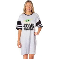 Star Wars Womens' The Mandalorian Grogu Baby Yoda Nightgown Pajama Dress Grey -Pure Wear Store GUEST 4791ed21 055c 462c b91e cce4ee7faeb7