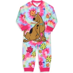 Scooby-Doo Toddler Girls' Tie-Dye Flower Union Suit Footless Sleep Pajama Multicolored -Pure Wear Store GUEST 48020ca2 c00a 44a0 b283 1298e3e2c667