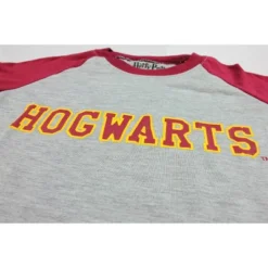 Harry Potter Long Sleeve Hogwarts Raglan Night Gown Grey -Pure Wear Store GUEST 49402690 aadd 4e60 954a 0674c54f2c36