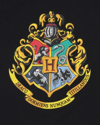 Harry Potter Girls' Wizarding World Hogwarts Crest Sleep Pajama Set Shorts Multicolored 2 Harry Potter Girls' Wizarding World Hogwarts Crest Sleep Pajama Set Shorts Multicolored - Image 2