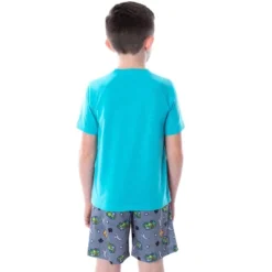 Scooby Doo Boy's Pajamas Mystery Machine Shirt And Shorts 2 PC Pajama Set