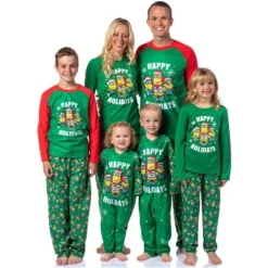 Despicable Me Minions Happy Holidays Jogger Sleep Family Christmas Pajama Set Green -Pure Wear Store GUEST 4b18af05 d863 4ada a2e2 7e840d27cdaf