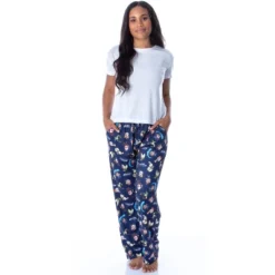 Nickelodeon Womens' Avatar The Last Airbender Chibi Character Pajama Pants Blue