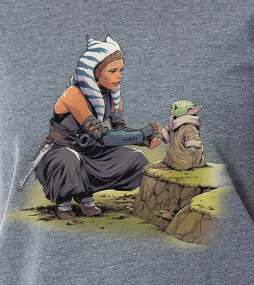 Star Wars Womens' The Mandalorian Ahsoka Tano Sleep Pajama Set Crewneck Multicolored 2 Star Wars Womens' The Mandalorian Ahsoka Tano Sleep Pajama Set Crewneck Multicolored - Image 2