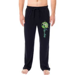 Rick And Morty Mens' TV Show Series Portal Character Sleep Pajama Pants Black -Pure Wear Store GUEST 4b9282e0 5646 412b 85d6 41c107b472ce