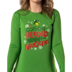 Elf The Movie Womens' And Girl's Film Cotton-Headed Ninny-Muggins Jogger Pajama Set Green -Pure Wear Store GUEST 4c62aba2 6c42 469e 8e80 424e0efb3809