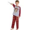 Harry Potter Boys' Raglan Shirt And Plaid Pajama Pants Set
