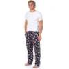 Peanuts Mens' Joe Cool Snoopy Character Tossed Print Sleep Pajama Pants Black