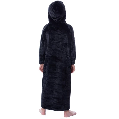 Harry Potter Hogwarts Costume Kids Wearable Blanket Pullover Robe Black 5 Harry Potter Hogwarts Costume Kids Wearable Blanket Pullover Robe Black - Image 5