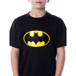 DC Comics Big Boys' Batman Logo Short Sleeve Shirt Pajama Short Set Black -Pure Wear Store GUEST 4f4360e3 a019 456d 9177 be36a2731354