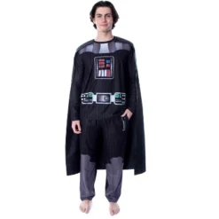 Star Wars Men's Darth Vader Costume Shirt And Pants Pajama Set With Cape Black -Pure Wear Store GUEST 514070bf 34b2 4081 a184 498b38ee645f