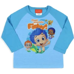 Nickelodeon Toddler Boys' Bubble Guppies That Sounds Fishy Sleep Pajama Set Turquoise