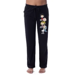 Peanuts Womens' Charlie Brown Snoopy Lucy Sally Linus Sleep Pajama Pants Black -Pure Wear Store GUEST 522949ad cbd1 4119 9f67 5e941fd7ff33