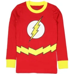 DC Comics Flash Little Boys 2 Piece Shirt & Pants Pajama Set Red