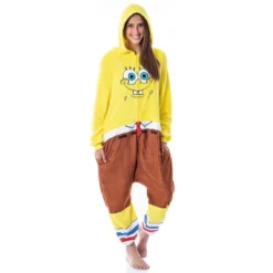Nickelodeon Mens' SpongeBob SquarePants Costume Sleep Pajama Union Suit Yellow -Pure Wear Store GUEST 53022768 8556 4369 ad21 9f6e8bbd9a0f