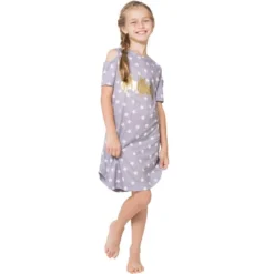 DC Comics Girls Little Batgirl Cold Shoulder Star Nightgown -Pure Wear Store GUEST 534c3f6f 0d49 438a 96de 834a3277426b