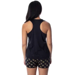 DC Comics Women's Batman Gold Foil Logo Racerback Tank Shorts Pajama Set Batman Logo -Pure Wear Store GUEST 53a90268 09c7 45e1 b5e4 99307d8a419b