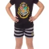 Harry Potter Girls' Wizarding World Hogwarts Crest Sleep Pajama Set Shorts Multicolored