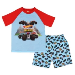 Hot Wheels Boys' Monster Trucks Toys Tossed Print Sleep Pajama Set Shorts Multicolored -Pure Wear Store GUEST 5719c40c 35dc 4eb6 a777 e434cdeac1db