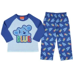 Nickelodeon Toddler Boys' Blue's Clues Sleep Raglan Shirt Pant Pajama Set Blue -Pure Wear Store GUEST 581db8f5 2014 42ee a86c 0c10b1e6483c