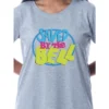 Saved By The Bell Womens' TV Series Title Logo Nightgown Sleep Pajama Shirt Grey