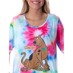 Scooby-Doo Women's Cartoon Graphic Tie Dye Nightgown Sleep Shirt Pajama Multicolored -Pure Wear Store GUEST 5ada6883 d003 4c40 9392 143c87bd9cbf