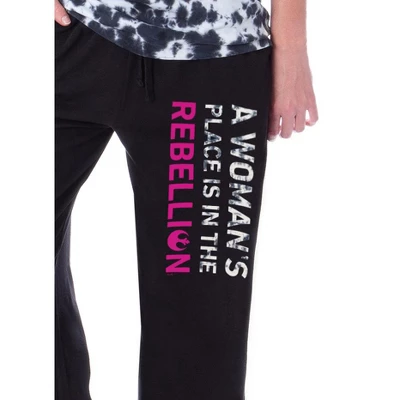 Star Wars Womens' Princess Leia A Woman's Place Rebellion Sleep Pajama Set Multicolored 2 Star Wars Womens' Princess Leia A Woman's Place Rebellion Sleep Pajama Set Multicolored - Image 2