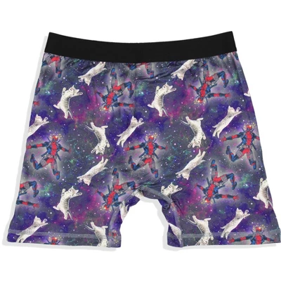 Marvel Mens' 2 Pack Deadpool Cat Symbol Boxers Underwear Boxer Briefs Black 2 Marvel Mens' 2 Pack Deadpool Cat Symbol Boxers Underwear Boxer Briefs Black - Image 2