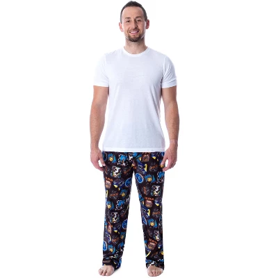 Def Leppard Men's Rock Band Album Covers Print Lounge Sleep Pajama Pants Multicolored 3 Def Leppard Men's Rock Band Album Covers Print Lounge Sleep Pajama Pants Multicolored - Image 3