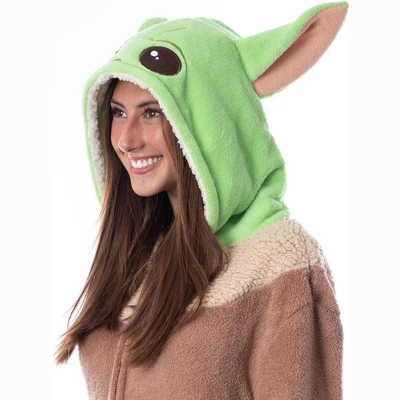 Star Wars The Mandalorian Adult The Child Kigurumi Union Suit Pajama Multi 2 Star Wars The Mandalorian Adult The Child Kigurumi Union Suit Pajama Multi - Image 2