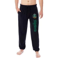 Harry Potter Men's Hogwarts House Slytherin Sleep Jogger Pajama Pants Black -Pure Wear Store GUEST 62551333 0eee 4bd0 8b25 e16f79ea04d8