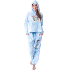 Rugrats Cartoon Tie Dye Womens' Pajama Loungewear Cropped Hooded Jogger Set PJ Blue -Pure Wear Store GUEST 626c304b 0de3 4cf9 bb49 f1df7cf90328