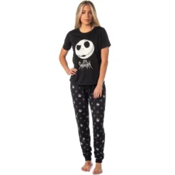 The Nightmare Before Christmas Women's Jack Skellington Jogger Pajama Set Black 7 The Nightmare Before Christmas Women's Jack Skellington Jogger Pajama Set Black -Pure Wear Store GUEST 63d29c56 f5cd 47ca a3cc b956f82074dd