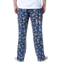 Voltron Mens' Classic Vintage TV Series '80s Tossed Print Pajama Pants Blue -Pure Wear Store GUEST 64258744 4514 4435 b36e 33feab47fd06