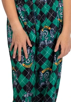 Harry Potter Big Girls Hogwarts Houses Crest Lounge Pants Pajamas 2 Harry Potter Big Girls Hogwarts Houses Crest Lounge Pants Pajamas - Image 2