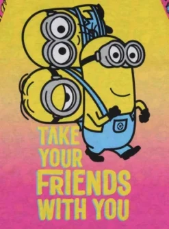 Girls' Despicable Me Minions Take Your Friends With You Nightgown Pajama Multicolored