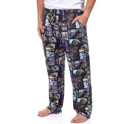 Star Wars Mens' Movie Film Classic Character Scenes Sleep Pajama Pants Multicolored 4 Star Wars Mens' Movie Film Classic Character Scenes Sleep Pajama Pants Multicolored - Image 4