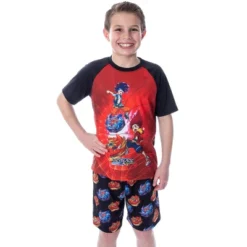 Beyblade Burst Surge Boys' Hikaru And Hyuga Shirt And Shorts Pajama Set Hyuga And Hikaru -Pure Wear Store GUEST 670eac80 b6ca 4e1c a505 fa2ccba71301