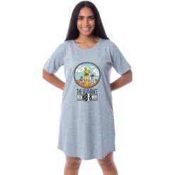 Star Wars Womens' R2-D2 C-3PO BB-8 Resistance Nightgown Sleep Pajama Shirt Grey -Pure Wear Store GUEST 68307832 c382 4941 82fe 98feef246ed6