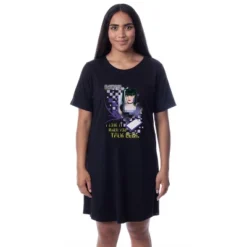 NCIS Womens' Abby Sciuto Character Talk Geek Nightgown Sleep Pajama Shirt Black -Pure Wear Store GUEST 69b722b4 fa36 409b a1a1 e51db5a8b661