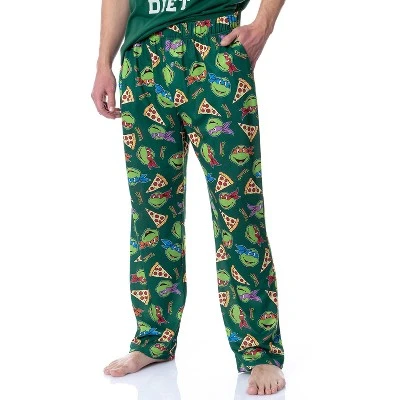 Teenage Mutant Ninja Turtles Mens' Ninja Diet Sleep Pajama Set Green 2 Teenage Mutant Ninja Turtles Mens' Ninja Diet Sleep Pajama Set Green - Image 2