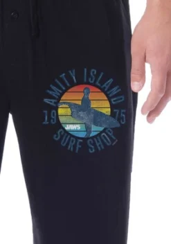 Jaws Mens' Film Movie Amity Island Surf Shop 1975 Sleep Pajama Pants Black -Pure Wear Store GUEST 6a81f3c1 77b0 4323 99ba 27e6ec31bb9a