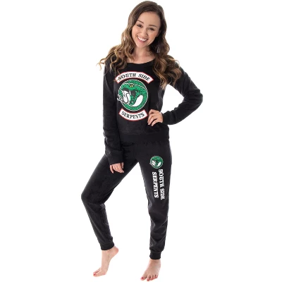 Riverdale Juniors' Southside Serpents 2 Piece Fleecy Jogger Pajama Set Serpents Ouroboros Logo 5 Riverdale Juniors' Southside Serpents 2 Piece Fleecy Jogger Pajama Set Serpents Ouroboros Logo - Image 5