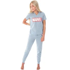 Marvel Comics Women's Avengers Brick Logo Tee And Jogger Pants Pajama Set -Pure Wear Store GUEST 706bbaab 7c85 4bdf 9657 8fb8508fd434