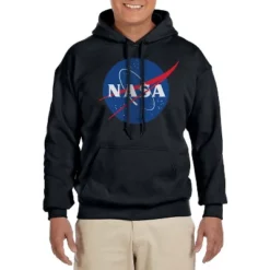 NASA Mens' Meatball Space Fashion Logo Pocket Sweatshirt Hoodie Pullover Black -Pure Wear Store GUEST 70780d49 4f15 437f bfbf 8f8cbf2e2d7b